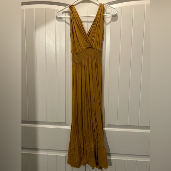 Unbranded Women’s Yellow Dress Adjustable scrunch ties SMALLMEDIUM - Picture 1 of 4